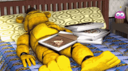 Golden Freddy Aggressive Reading GIF