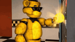 Golden Freddy Button Pressing GIF