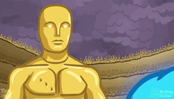 Golden Guy Playing Smallest Violin GIF