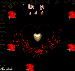 Golden Heart I Love You Good Night GIF