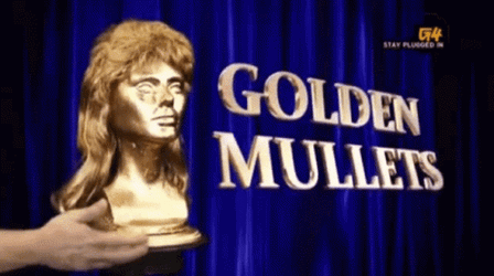 Golden Mullet Award GIF