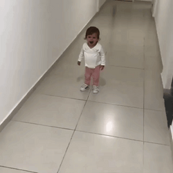 Golden Retriever Plays With Child GIF