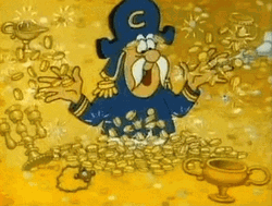 Golden Shower Happy Captain Crunch Payday GIF