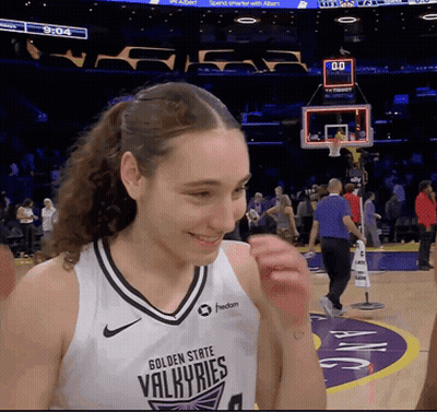 Golden State Valkyries Female Basketball Player Smiling GIF