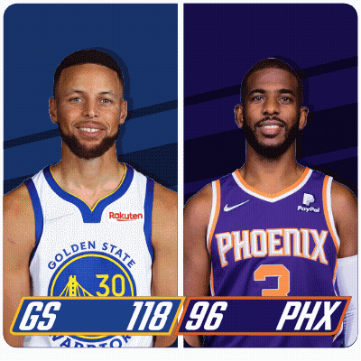 Golden State Warriors And Phoenix Suns Basketball Players GIF