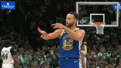 Golden State Warriors Basketball Player Curry Giving A High Five GIF