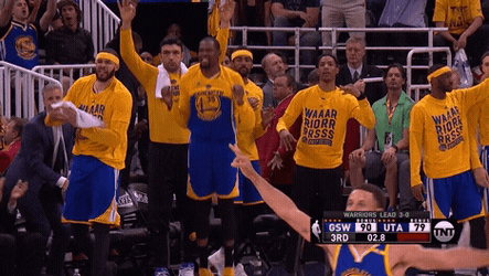 Golden State Warriors Celebrating GIF