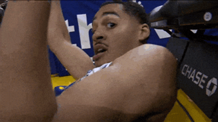Golden State Warriors Jordan Poole Lying On Floor GIF