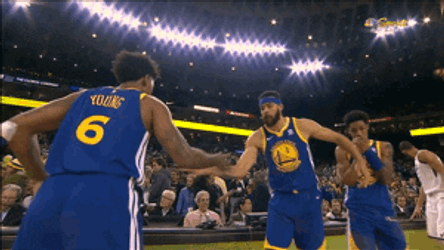 Golden State Warriors Nick Young And JaVale McGee GIF