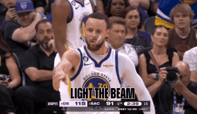 Golden State Warriors Player Pointing At Crowd GIF