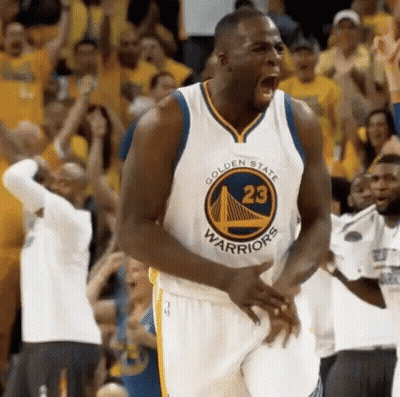 Golden State Warriors Player Screaming GIF