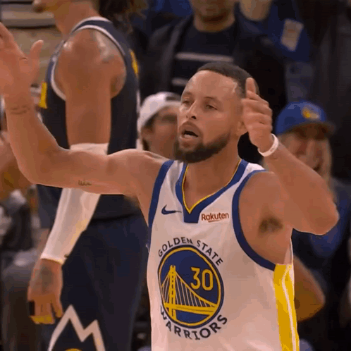 Golden State Warriors Player Stephen Curry Gives A Thumbs Up GIF