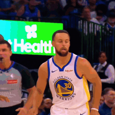 Golden State Warriors Player Stephen Curry On The Court GIF
