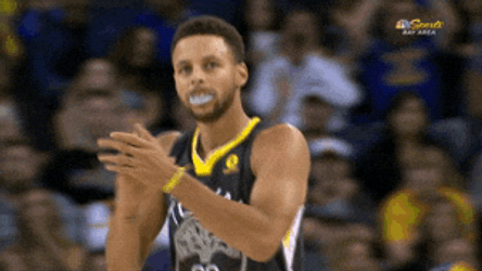 Golden State Warriors Stephen Curry Clapping GIF