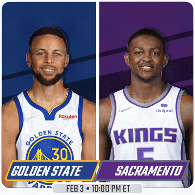 Golden State Warriors Vs Kings Feb 3Rd GIF