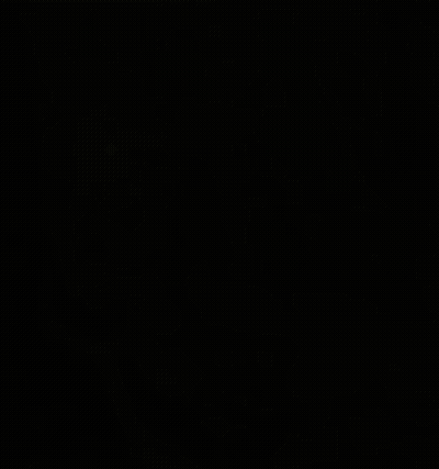 Golden Statue Sitting Under Tree With Butterflies GIF