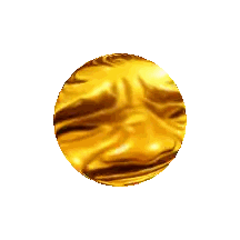 Golden Swirl Pattern Ball Sticker