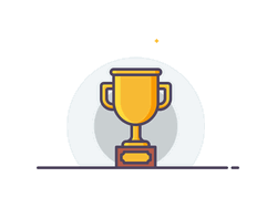 Golden Trophy Win GIF