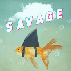 Goldfish With A Shark Dorsal Fin GIF