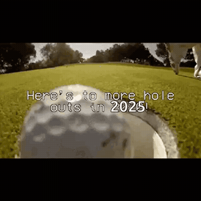 Golf Ball Going Into Hole Here's To More Hole Outs In 2025 GIF