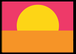 Golf Cart Moving Under Sunset GIF