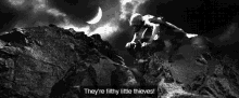 Gollum Climbing Rocky Mountain GIF
