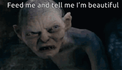 Gollum Feed Me  GIF