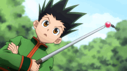 Gon Freecss Holding Fishing Rod GIF