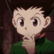 Gon Freecss Overheating While Thinking GIF