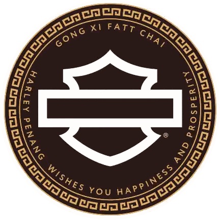 Gong Xi Fat Chai Harley Penang Logo Sticker