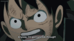 Gonna Break Through Luffy Vs Kaido GIF