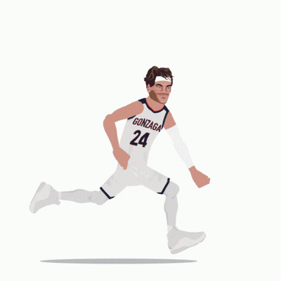 Gonzaga Bulldogs Basketball Player Poster