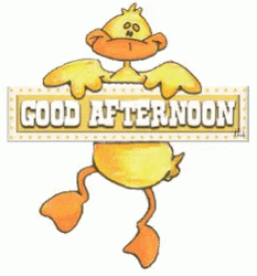 Good Afternoon Duck Animation GIF