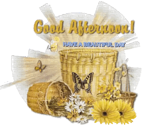 Good Afternoon Greeting Card Sticker