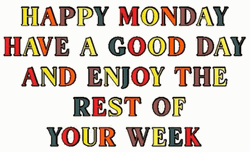 Good Afternoon Happy Monday Colorful Mobile Art GIF