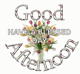 Good Afternoon Happy Monday Glittery Bouquet GIF