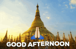 Good Afternoon Happy Monday Praying Hands Emoji GIF