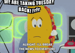 Good Afternoon Happy Tuesday Anxious Taco GIF