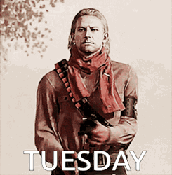 Good Afternoon Happy Tuesday Gun Flip GIF