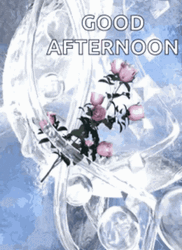 Good Afternoon Happy Tuesday Revolving Water Bubbles GIF