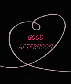 Good Afternoon My Love Heart String GIF