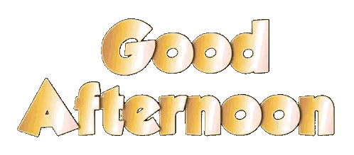 Good Afternoon Sign Sticker