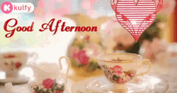 Good Afternoon Wednesday Tea Cups GIF