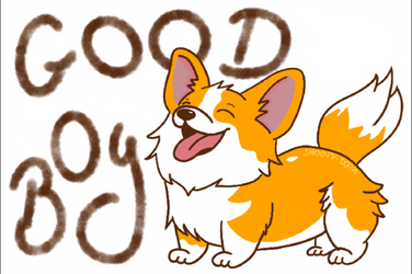 Good Boy Corgi Dog Happy Animation GIF