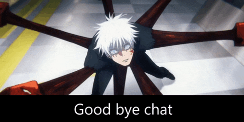 Good Bye Chat Gojo Getting Sealed Meme GIF