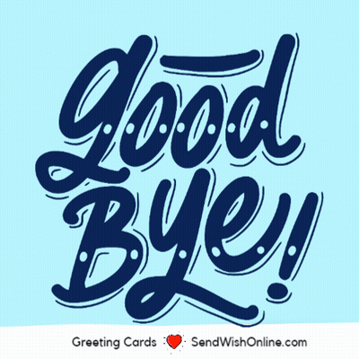 Good Bye Greeting Card GIF