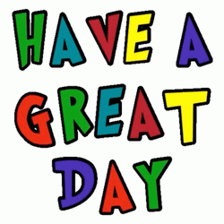 Good Day Colorful Animated Text GIF
