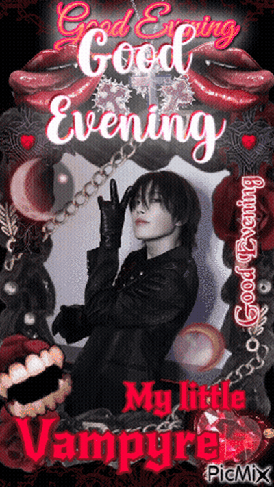 Good Evening My Little Vampire Poster GIF