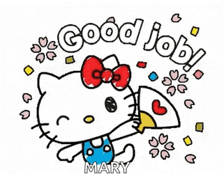 Good Job Hello Kitty GIF