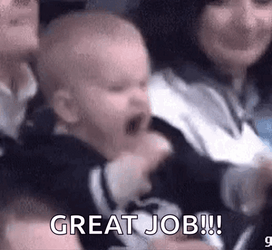 Good Job Meme Screaming Kid On The Audience GIF